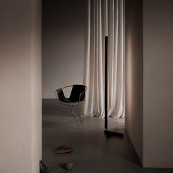 Anour F Model Vloerlamp - Geborsteld roestvrij staal