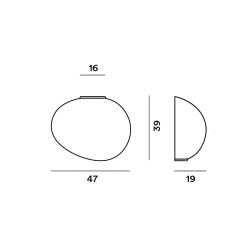 Foscarini Gregg Grande Semi 1 MyLight Wandlamp - Wit