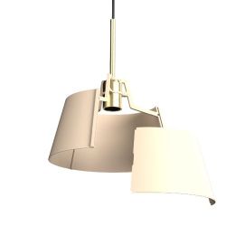 Tonone Bella Hanglamp - Creme - Messing