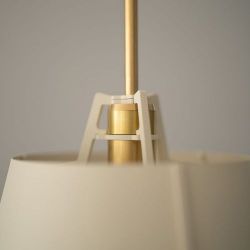 Tonone Bella Hanglamp - Creme - Messing