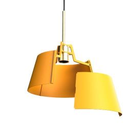 Tonone Bella Hanglamp - Geel - Messing