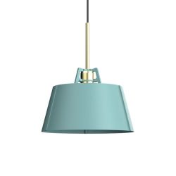 Tonone Bella Hanglamp - Lichtblauw - Messing