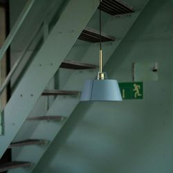 Tonone Bella Hanglamp - Lichtblauw - Zwart