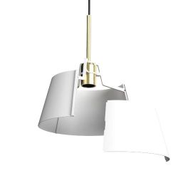 Tonone Bella Hanglamp - Wit - Messing