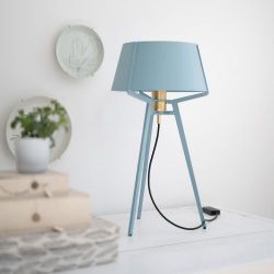 Tonone Bella Tafellamp - Lichtgrijs - Messing