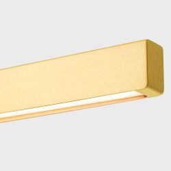 Anour I Model Wandlamp - 100 cm - Geborsteld messing