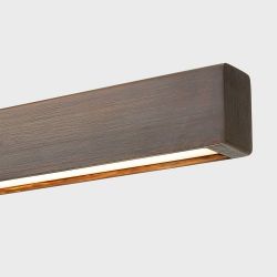 Anour I Model Wandlamp - 100 cm - Gebruind messing