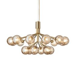 Nuura Apiales 18 Kroonluchter - Messing - Goud glas