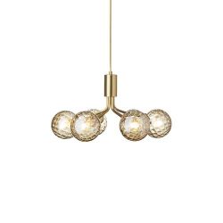 Nuura Apiales 6 Hanglamp - Messing - Goud glas