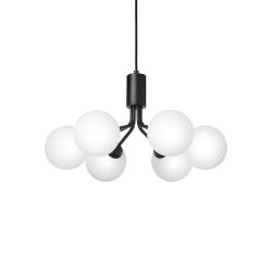 Nuura Apiales 6 Hanglamp - Zwart - Opaal