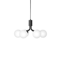 Nuura Apiales 6 Hanglamp - Zwart - Opaal