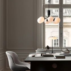 Nuura Apiales 6 Hanglamp - Zwart - Opaal