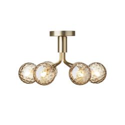 Nuura Apiales 6 Plafondlamp - Messing - Goud glas