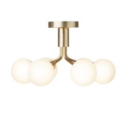 Nuura Apiales 6 Plafondlamp - Messing - Opaal