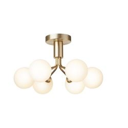 Nuura Apiales 6 Plafondlamp - Messing - Opaal