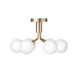 Nuura Apiales 6 Plafondlamp - Messing - Opaal