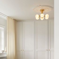 Nuura Apiales 6 Plafondlamp - Messing - Opaal