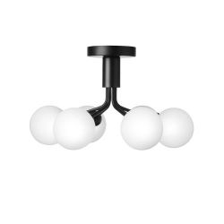 Nuura Apiales 6 Plafondlamp - Zwart - Opaal