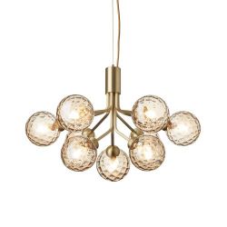 Nuura Apiales 9 Kroonluchter - Messing - Goud glas