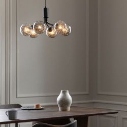 Nuura Apiales 9 Kroonluchter - Zwart - Gerookt glas