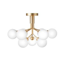 Nuura Apiales 9 Plafondlamp - Messing - Opaal