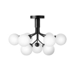 Nuura Apiales 9 Plafondlamp - Zwart - Opaal