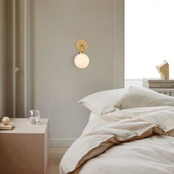 Nuura Apiales Wandlamp - Messing - Opaal