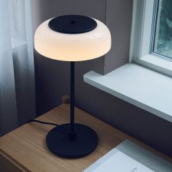 Nuura Blossi Tafellamp - Zwart - Opaal