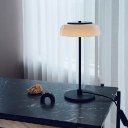 Nuura Blossi Tafellamp - Zwart - Opaal