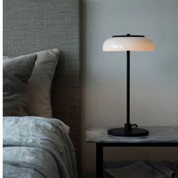 Nuura Blossi Tafellamp - Zwart - Opaal