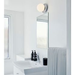 Nuura Liila 1 Large Wandlamp - Zilver - Opaal