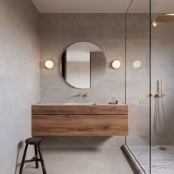 Nuura Liila 1 Medium Wandlamp - Brons - Opaal