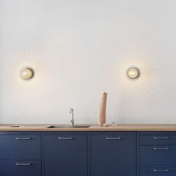 Nuura Liila 1 Medium Wandlamp - Goud - Helder