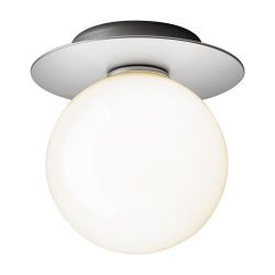 Nuura Liila 1 Medium Wandlamp - Zilver - Opaal