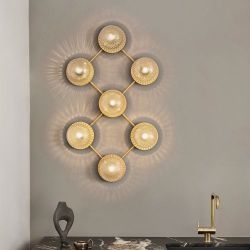 Nuura Liila 7 Wandlamp - Goud - Helder