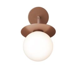Nuura Liila Outdoor Wandlamp - Brons - Opaal