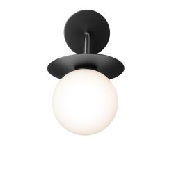 Nuura Liila Outdoor Wandlamp - Zwart - Opaal