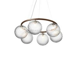 Nuura Miira 6 Circular Hanglamp - Brons - Helder