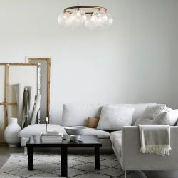 Nuura Miira 6 Circular Hanglamp - Brons - Helder