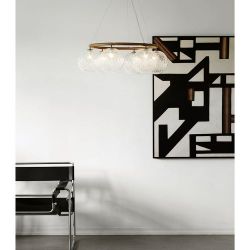 Nuura Miira 6 Circular Hanglamp - Brons - Helder