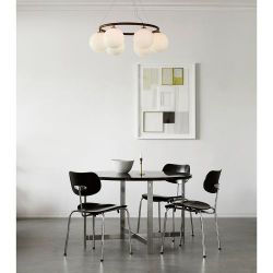 Nuura Miira 6 Circular Hanglamp - Brons - Opaal