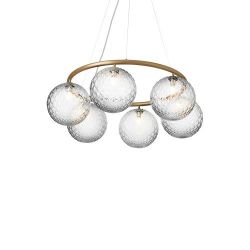 Nuura Miira 6 Circular Hanglamp - Messing - Helder