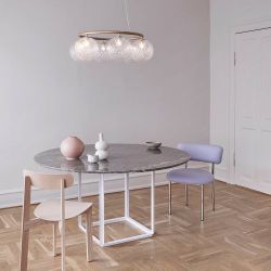 Nuura Miira 6 Circular Hanglamp - Messing - Helder