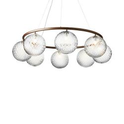 Nuura Miira 8 Circular Hanglamp - Brons - Helder