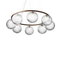 Nuura Miira 8 Circular Hanglamp - Brons - Helder