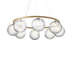 Nuura Miira 8 Circular Hanglamp - Messing - Helder