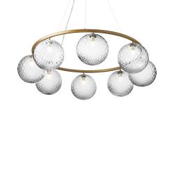 Nuura Miira 8 Circular Hanglamp - Messing - Helder