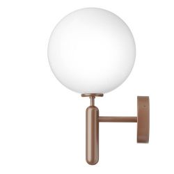 Nuura Miira Outdoor Wandlamp - Brons - Opaal