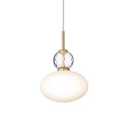 Nuura Rizzatto 32 Hanglamp - Messing - Opaal