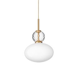 Nuura Rizzatto 32 Hanglamp - Messing - Opaal